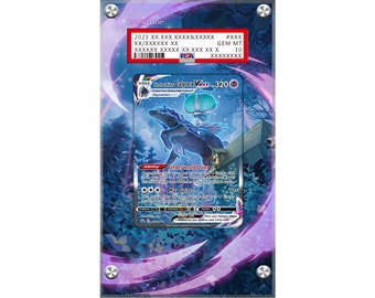 Shadow Rider Calyrex VMAX 205/198 Pokémon Extended PSA Artwork Display Case