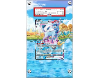 Glaceon VMAX 209/203 Pokémon Extended PSA Artwork Protective Card Display Case