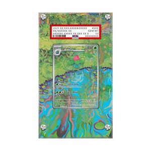 Ivysaur 167/165 - Pokémon PSA Extended Artwork Protective Card Display Case image 1