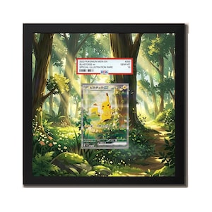 Pikachu ex 276 / 217 - Kunstwerk auf Metallrahmen