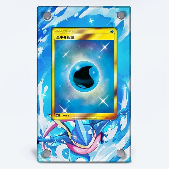 Water Energy - Pokmon Extended Artwork Protective Card Display Case - Etsy
