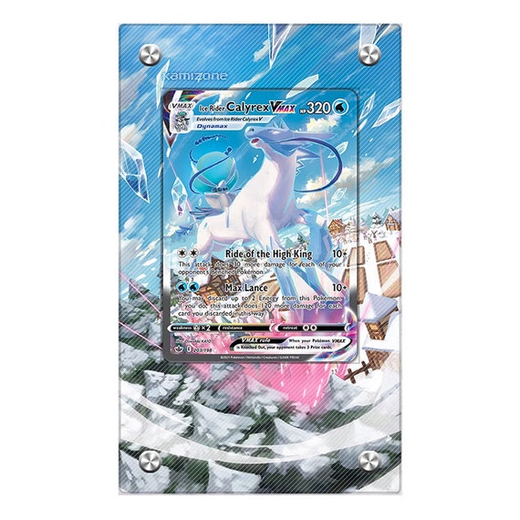 ice rider calyrex vmax pokemon card value 203/198 Pokémon Extended Artwork Display Case When your Pokémon VMAX is Knocked Out 2021 Pokemon Sword & Shield