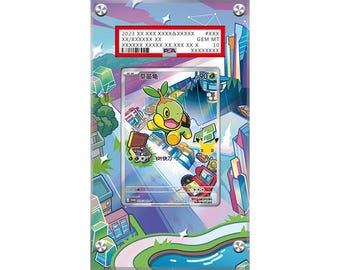 Turtwig - MEP40 - Pokémon PSA Extended Artwork Protective Card Display Case