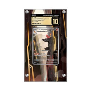 Estuche protector de cartas Charmeleon 169/165 con ilustraciones extendidas de Pokémon CGC