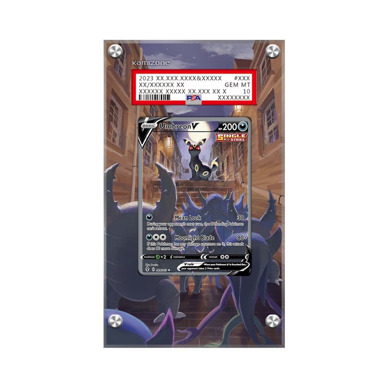 Umbreon V 189/203 Pokémon Extended PSA Artwork Protective Card Display Case image 1