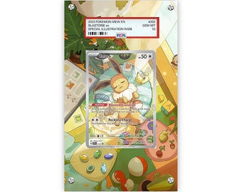 Eevee 173 - Pokémon PSA Extended Artwork Protective Card Display Case
