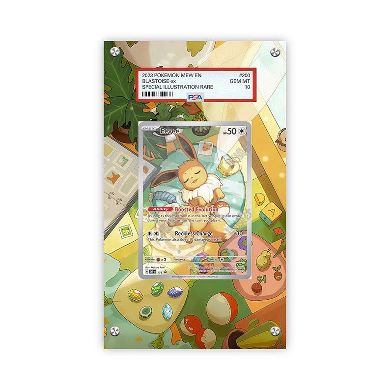 Eevee 173 - Pokémon PSA Extended Artwork Protective Card Display Case image 1
