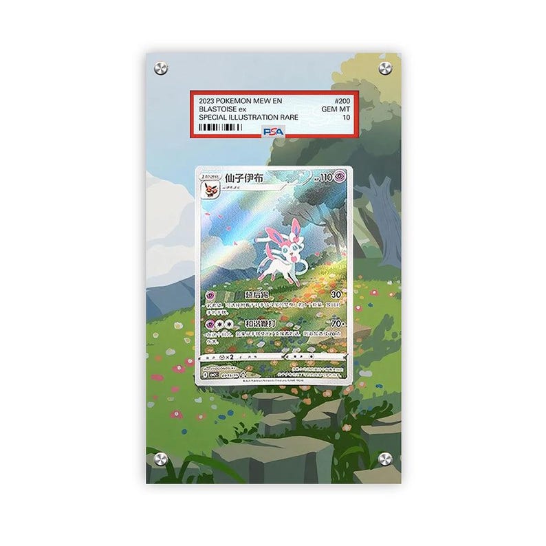 Sylveon CBB2C 15/15 - Custodia protettiva per carte con artwork esteso Pokémon PSA immagine 1