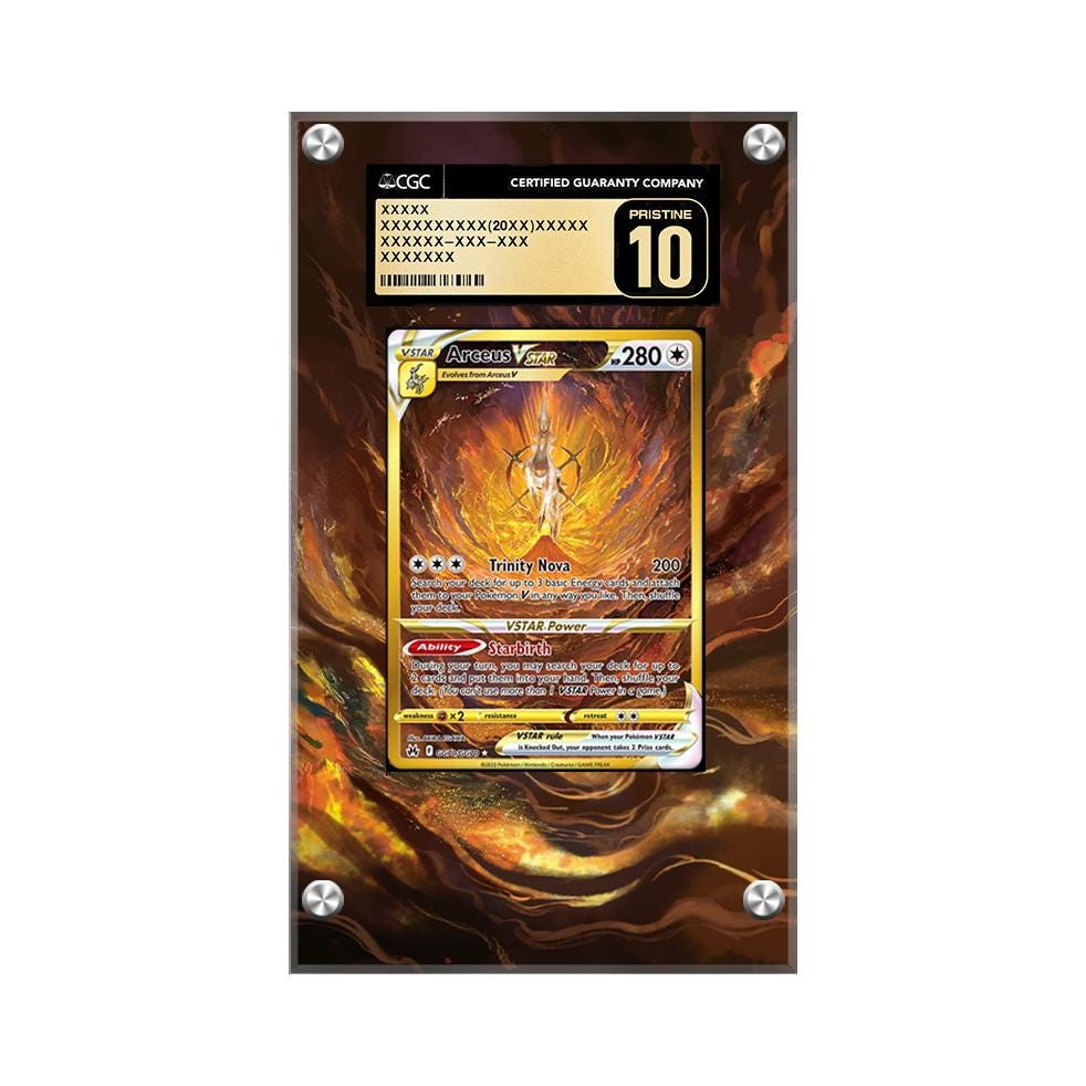 Arceus Vstar GG70/GG70 - Pokmon CGC Extended Artwork Protective Card  Display Case - Etsy