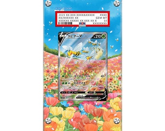 Beedrill V 161/189 - Pokémon PSA Extended Artwork Protective Card Display Case