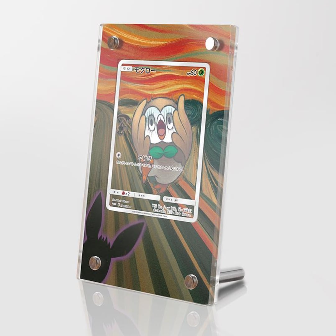 Scream Display Case Rowlet 290/SM-P SCREAM Munch - Pokémon Extended Artwork Protective ...