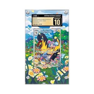 Kilowattrel de Iono - 104/100 - Estuche protector de cartas con ilustraciones extendidas de Pokémon CGC