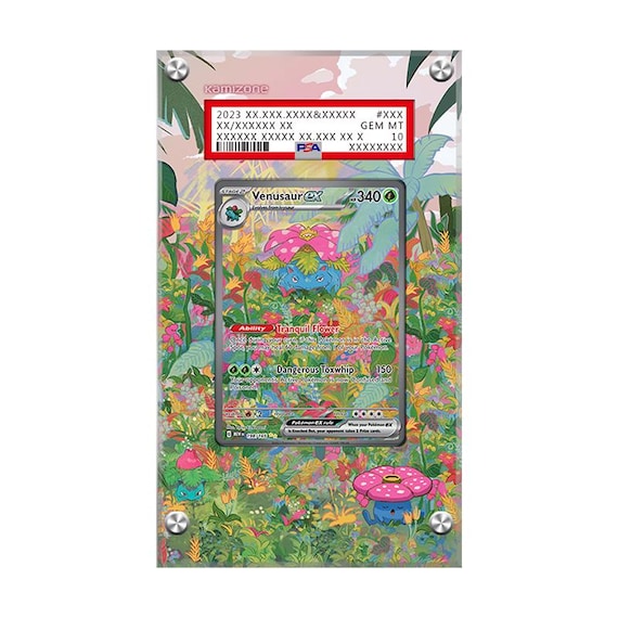 venusaur pokemon card psa 10 Ex 198/165 - Pokémon Extended Artwork Protective Display Case TCG Cards MEGA VENUSAUR EX Pokemon MEGA