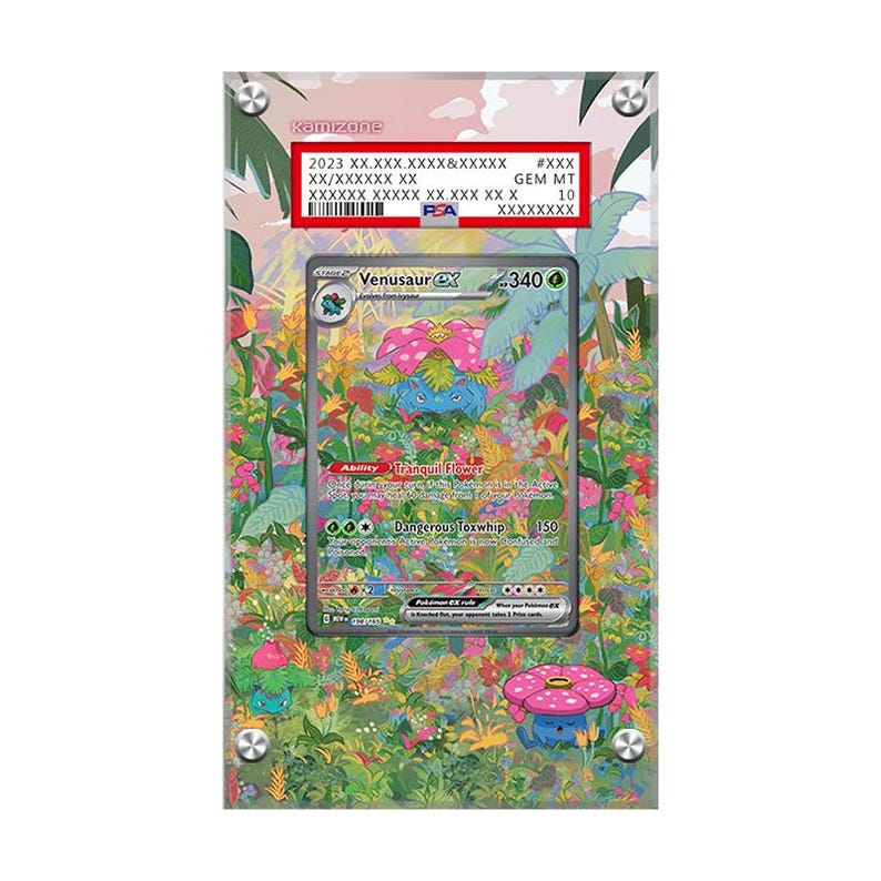 Venusaur ex 198/165 - Pokémon PSA Extended Artwork Protective Card Display Case image 1
