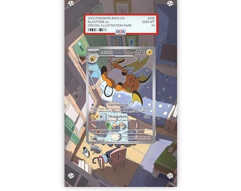 Raichu 211/193 - Pokémon PSA Extended Artwork beschermende kaartvitrine