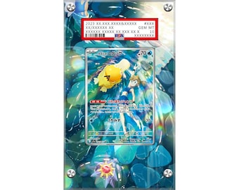 Misty's Psyduck AR SV9A - Pokémon PSA Extended Artwork Protective Card Display Case