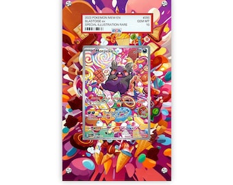 Morpeko 206/182 - Pokémon PSA Extended Artwork Protective Card Display Case