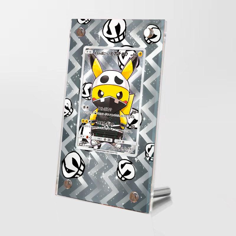 Poncho Pikachu X Team Skull - Pokmon Extended Artwork Protective Card  Display Case - Etsy