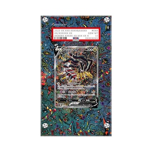 Giratina V 186/196 Pokémon Extended PSA Artwork-beschermende kaartvitrine