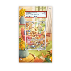 Eevee 191/167 - Pokémon PSA Extended Artwork Protective Card Display Case image 1