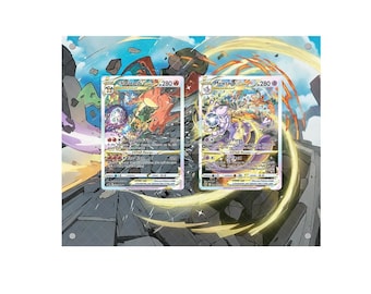 Charizard & Mewtwo VSTAR - Pokémon Extended Artwork Protective Card Display Case