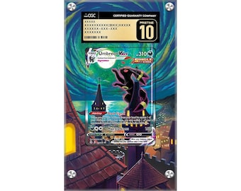 Nachtara VMAX 215/203 Pokémon erweiterte CGC Artwork Schutzhülle