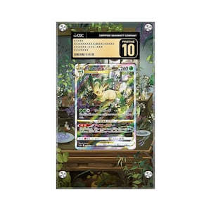 Leafeon VStar GG35Pokémon Extended CGC Artwork Protective Card Display Case