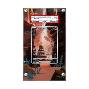 Estuche protector de cartas Charmander 168/165 (exhibición extendida de ilustraciones de Pokémon PSA)