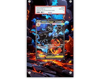 Mega Charizard X 110/080 - Pokémon PSA Extended Artwork Protective Card Display Case