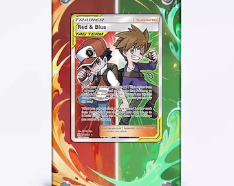 Étui protecteur rouge et bleu 234/236 Pokémon Extended Artwork pour cartes