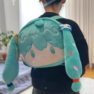 Sac à dos Hatsune Miku, sac à dos scolaire en peluche anime mignon, cadeau pour elle