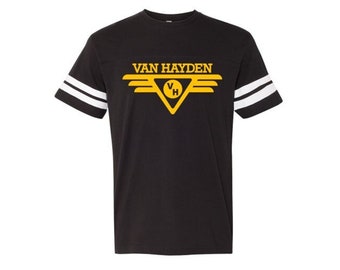 Van Hayden 80s Style Football Jersey Tee