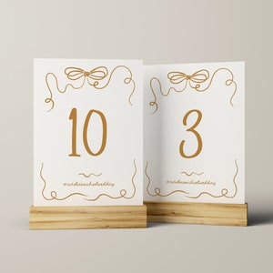 TABELNUMMERS voor receptie, swirly boog bruiloft tafelnummerkaarten, afdrukbare bruiloft briefpapier, canvas bewerkbare sjabloon tafelkaarten,