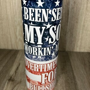 20oz skinny tumbler Music