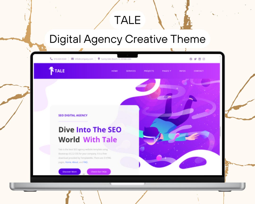 Modern Bootstrap Digital Agency Creative Theme – HTML, CSS, JS, Jquery ...