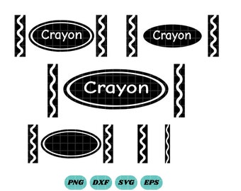 Crayon Wrapper SVG: Lehrer-Shirt-Design, Chalkboard Style (Digitaler Download)
