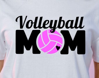 Volleyball Mom SVG Bundle: Leopard Print Shirt Design (Digital Download)