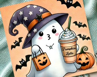 Cute ghost png, Halloween png, coffee png, bougie png, bougie ghost, here for the boos, sticker png, mug png, Trending png, pod, dtf, png