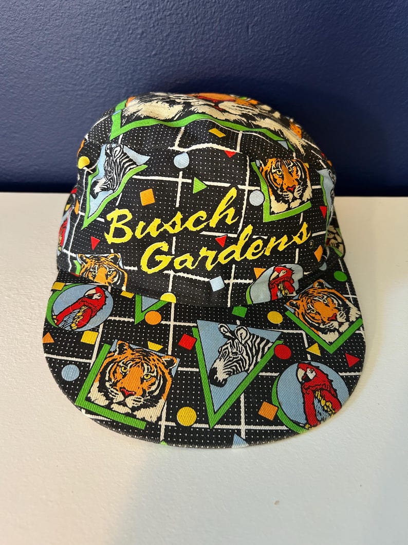 Vintage 90s Busch Gardens Tiger Hat - Etsy