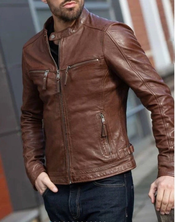 Men Genuine Leather Jacket MJ 10 – SkinOutfit-thanhphatduhoc.com.vn