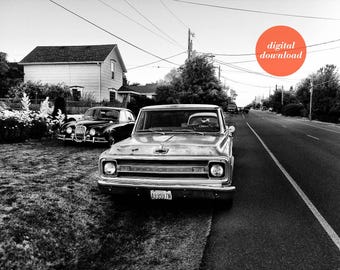 Vintage Chevy Truck Photo, Pacific Northwest Americana (Digital Download)