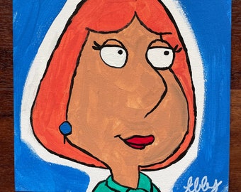 Acrylic painting of Family Guy character Lois