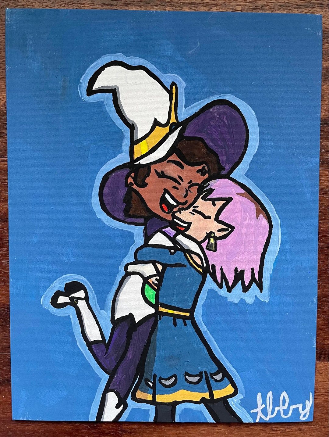 Acrylic Painting of Owl House Couple Lumity - Etsy