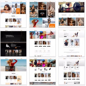 May include: A website homepage for an online clothing store called Kave. The homepage features a variety of clothing items, including hoodies, sweaters, dresses, and sunglasses. The website also features a sale section with discounts up to 75% off.