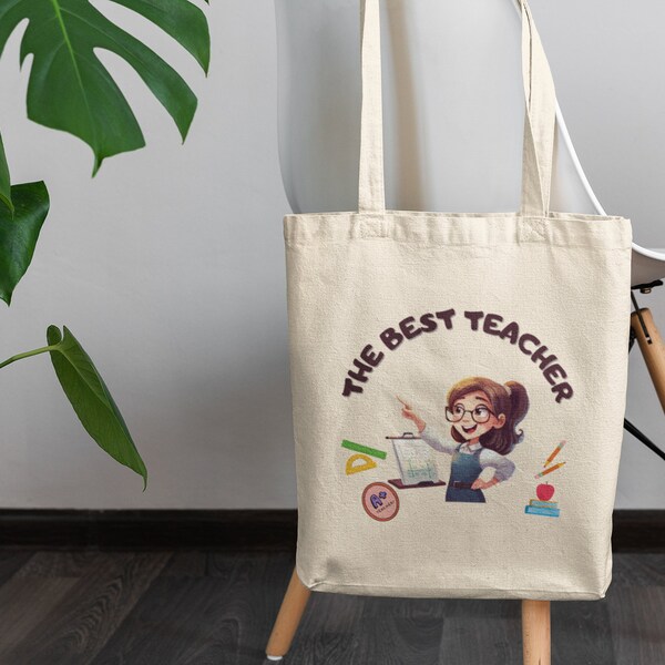 The Best Teacher" bag: the perfect gift for a special teacher, Bring your passion for teaching in style, Bag for those who inspire