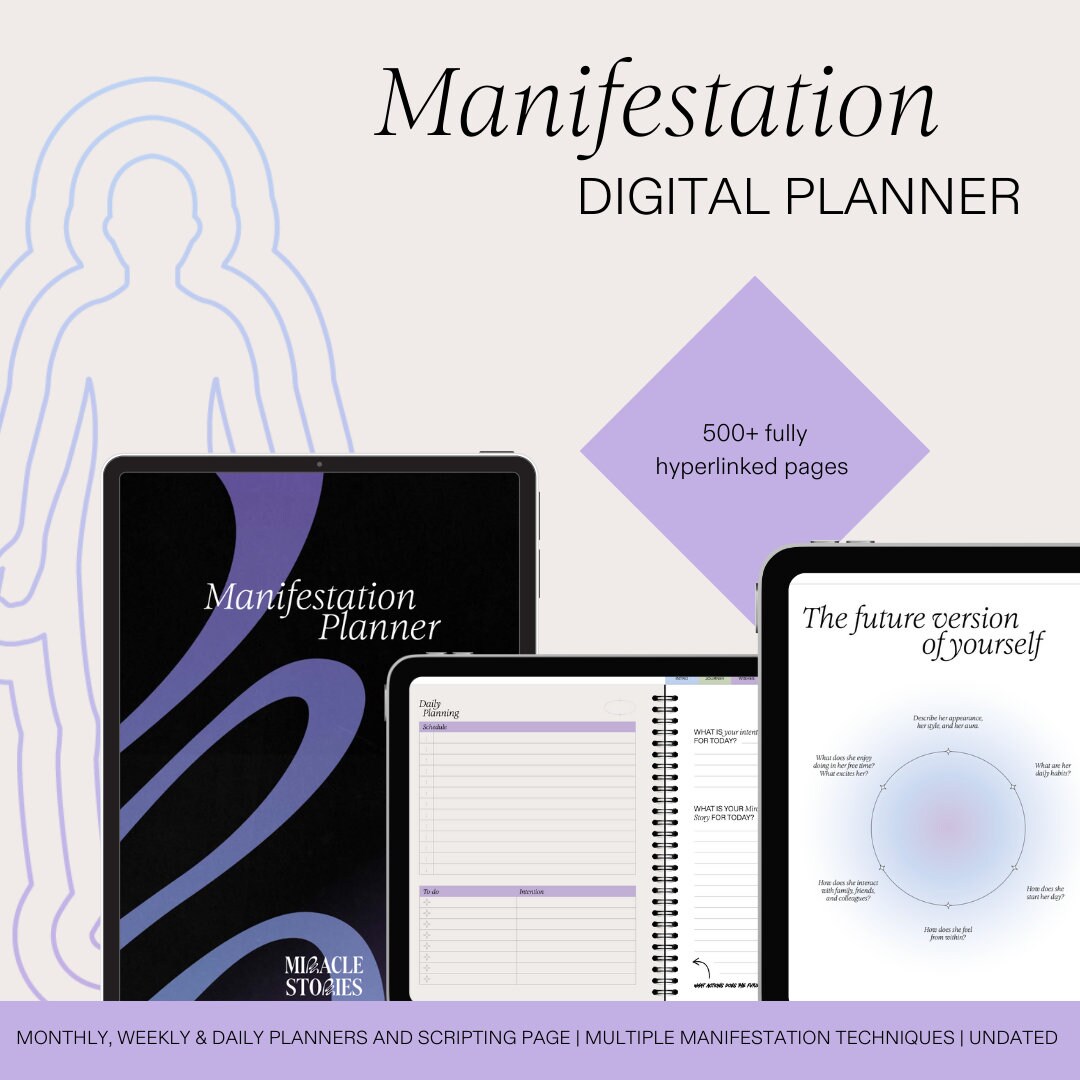 Miracle Notes Miracle Stories Manifestation Planner | Digital Undated Planner | Good ...
