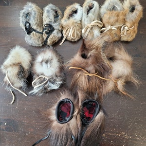 Men's rabbit deals fur slippers