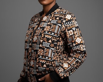 Stylish Unisex African Inspired Bomber Jacket
