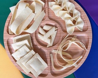 Eco-friendly Wool Play Food Pasta Set