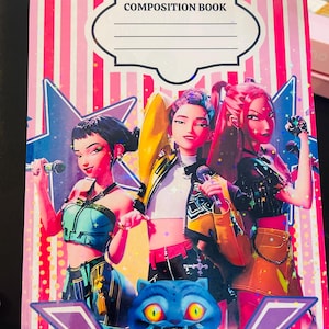 K pop  composition notebook*** College ruled or Wide ruled ***